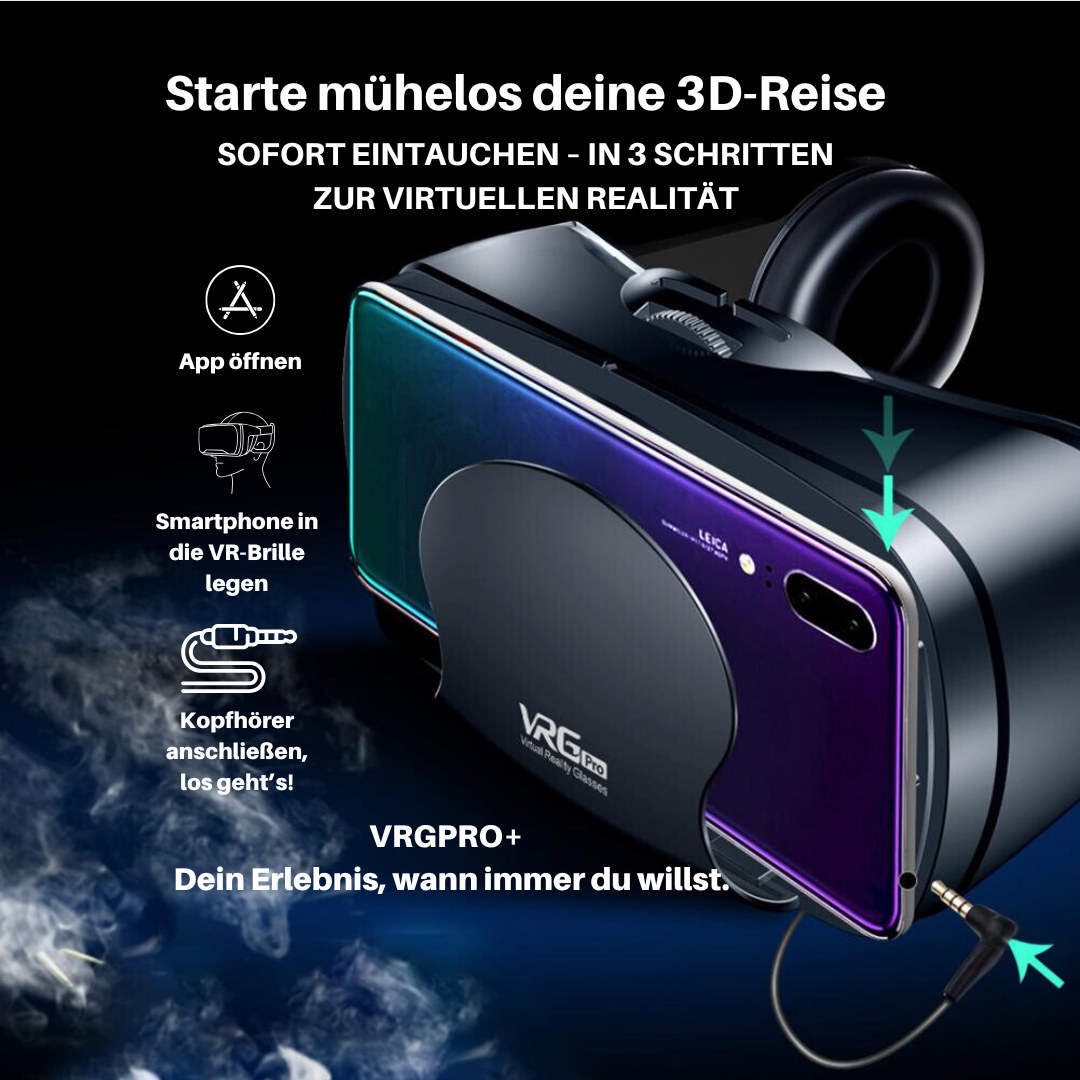 VRGPRO+™ Virtual Reality für Smartphones