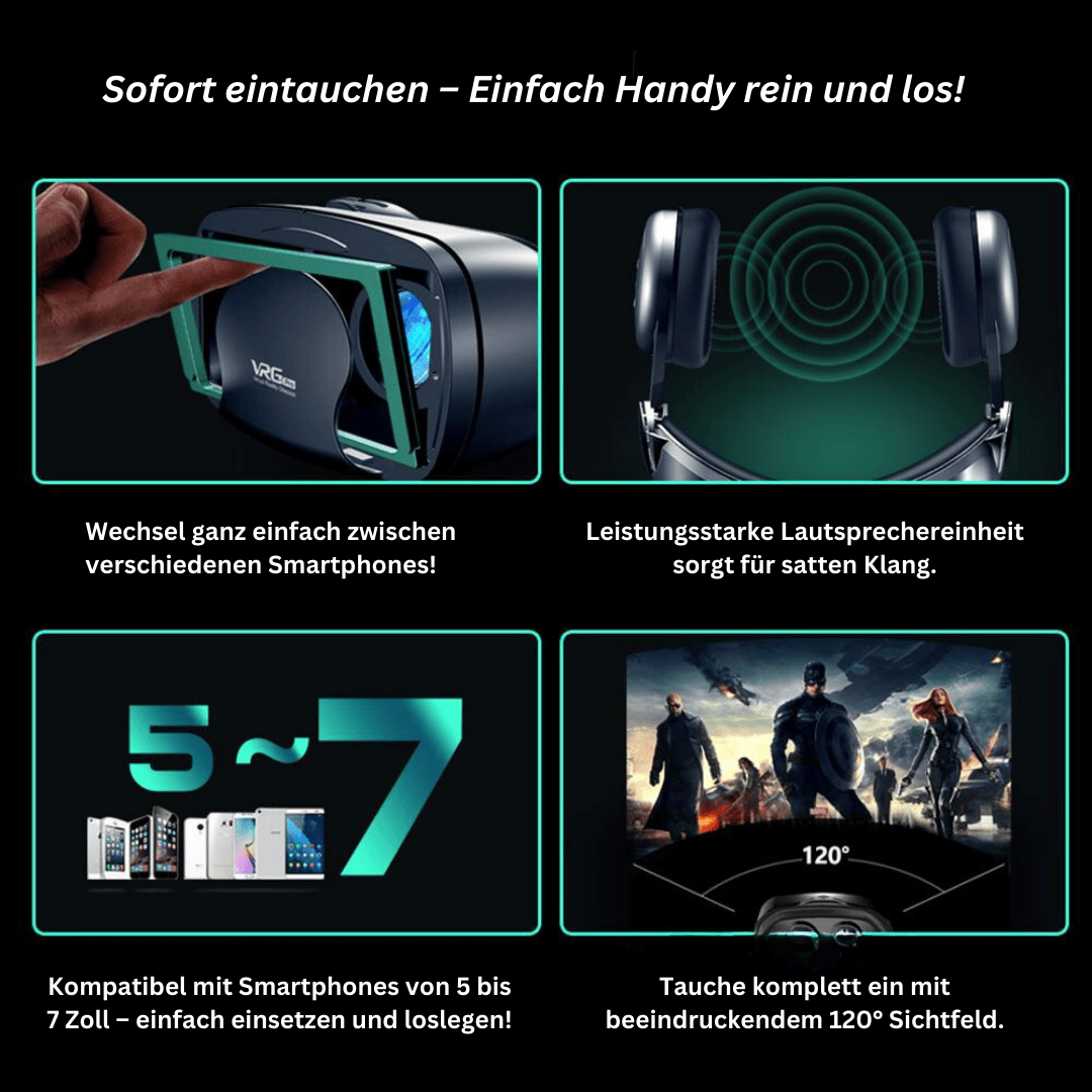 VRGPRO+™ Virtual Reality für Smartphones