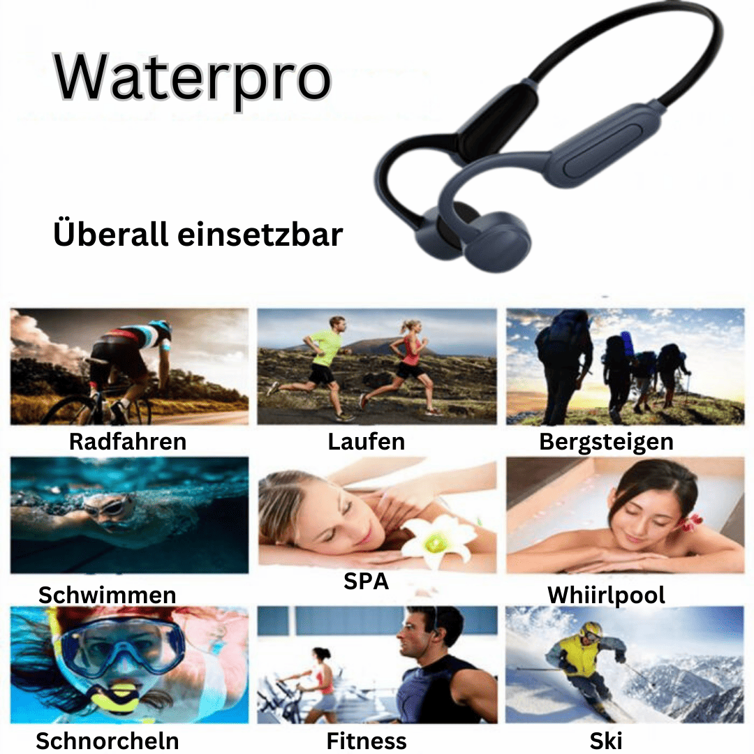 Waterpro - Wasserdichte Schwimm-MP3-Kopfhörer